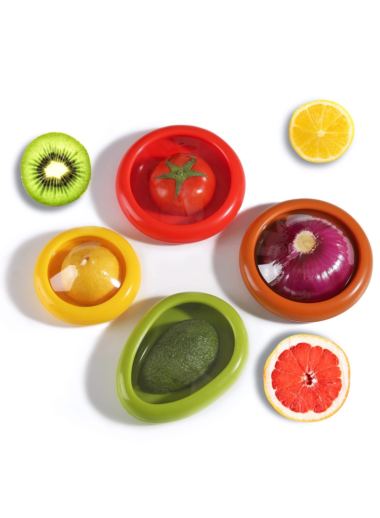 SYOSI Reusable Fruit & Veggie Saver Containers (4 pcs set)